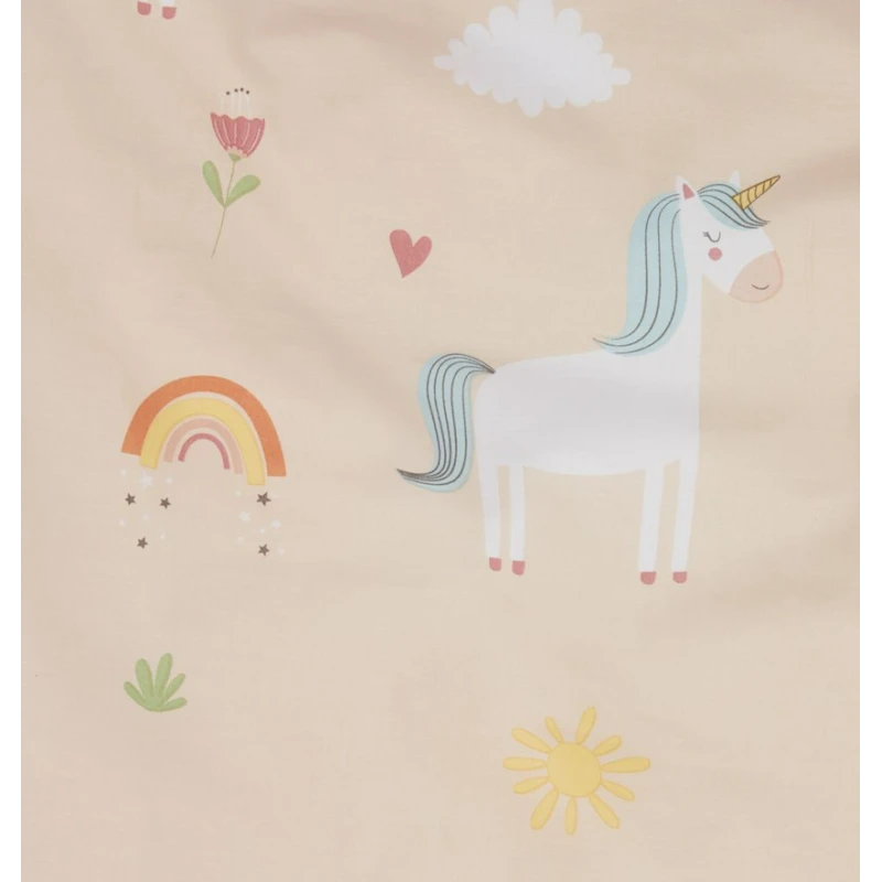 Комплект детского постельного белья JYSK Steffi, пододеяльник 100x140 см, наволочка 40х60 см, разноцветный Комплект детского постельного белья JYSK Steffi, пододеяльник 100x140 см, наволочка 40х60 см, разноцветный