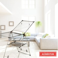 Qurutma üçün asılqan MM218, aliminium, 3 növ zona, döşəməüstü, qatlanan, müxtəlif rənglər - MM218