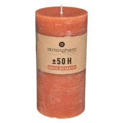 Свеча Atmosphera Round Amber Candle, 6.8х14 см, оранжевая Свеча Atmosphera Round Amber Candle, 6.8х14 см, оранжевая