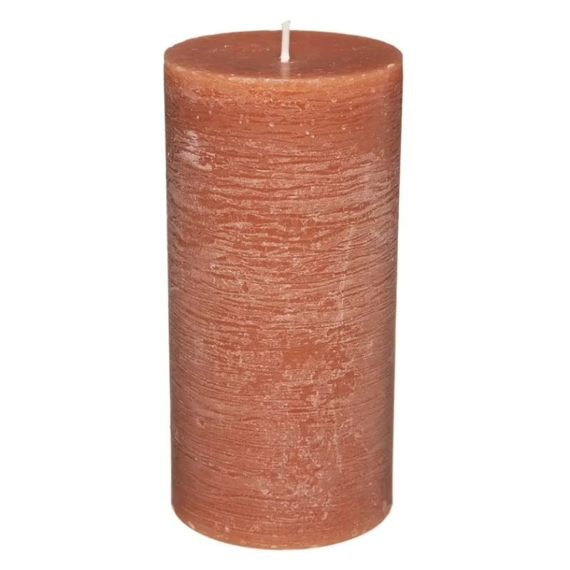 Свеча Atmosphera Round Amber Candle, 6.8х14 см, оранжевая