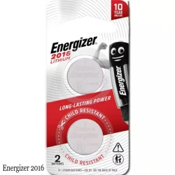 Литиевая батарейка Energizer 2016 4C, 2 шт.