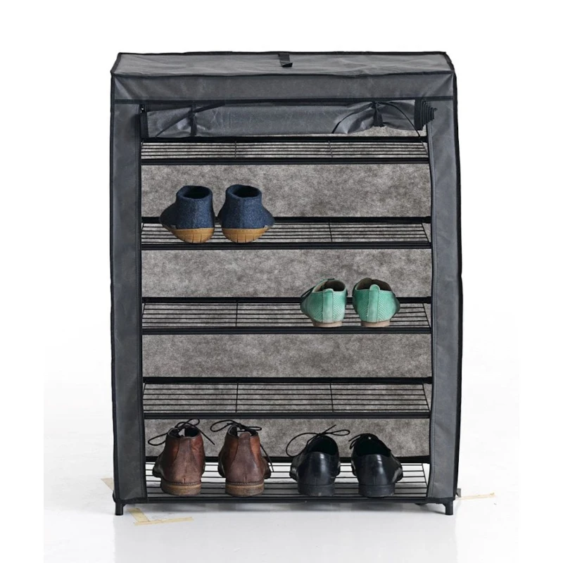 Тумба для обуви JYSK Damhus, 70x90x34 см, серая Тумба для обуви JYSK Damhus, 70x90x34 см, серая