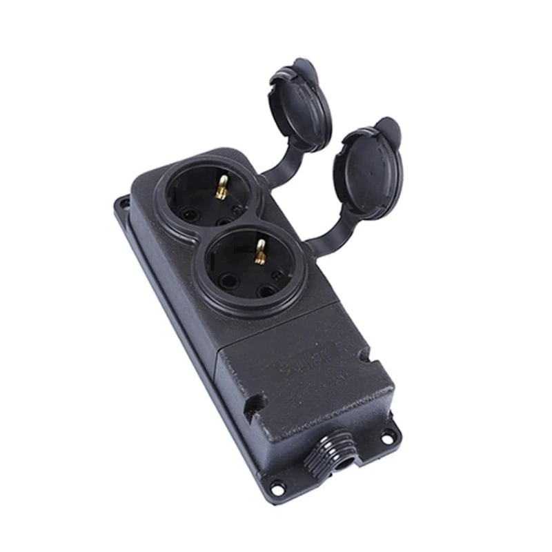 Колодка Bylion 2KMP 1x16 A, 2-розеточная Колодка Bylion 2KMP 1x16 A, 2-розеточная