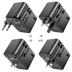 Сетевое зарядное устройство Hoco Conversion AC17 Supporter PD65W EU Black Сетевое зарядное устройство Hoco Conversion AC17 Supporter PD65W EU Black