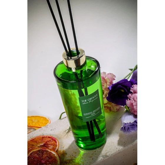 Aromatik diffuzor The Groove Green Square Floral Mandarin ELE.10.103.200, 200 ml, məhsul çeşiddə Aromatik diffuzor The Groove Green Square Floral Mandarin ELE.10.103.200, 200 ml, məhsul çeşiddə