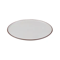 Тарелка ID-Fine Modest Brown Mesa, фарфор, белая/коричневая, 31 см