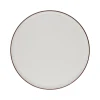 Тарелка ID-Fine Modest Brown Mesa, фарфор, белая/коричневая, 31 см