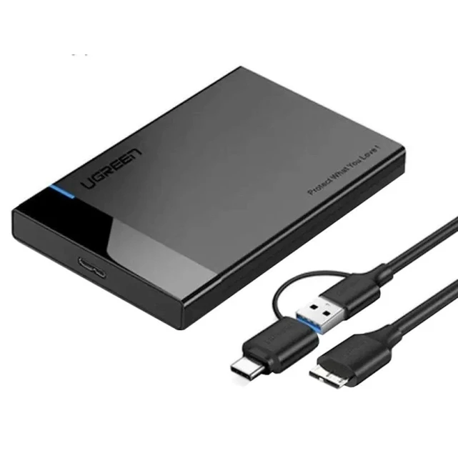 Корпус для HDD/SSD Ugreen 60734 USB 3.0 TO 2.5'' SATA Корпус для HDD/SSD Ugreen 60734 USB 3.0 TO 2.5'' SATA