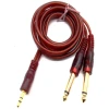 Audio kabel Leoie 3.5mm to 6.35mm Jack 1.5 m, Brown