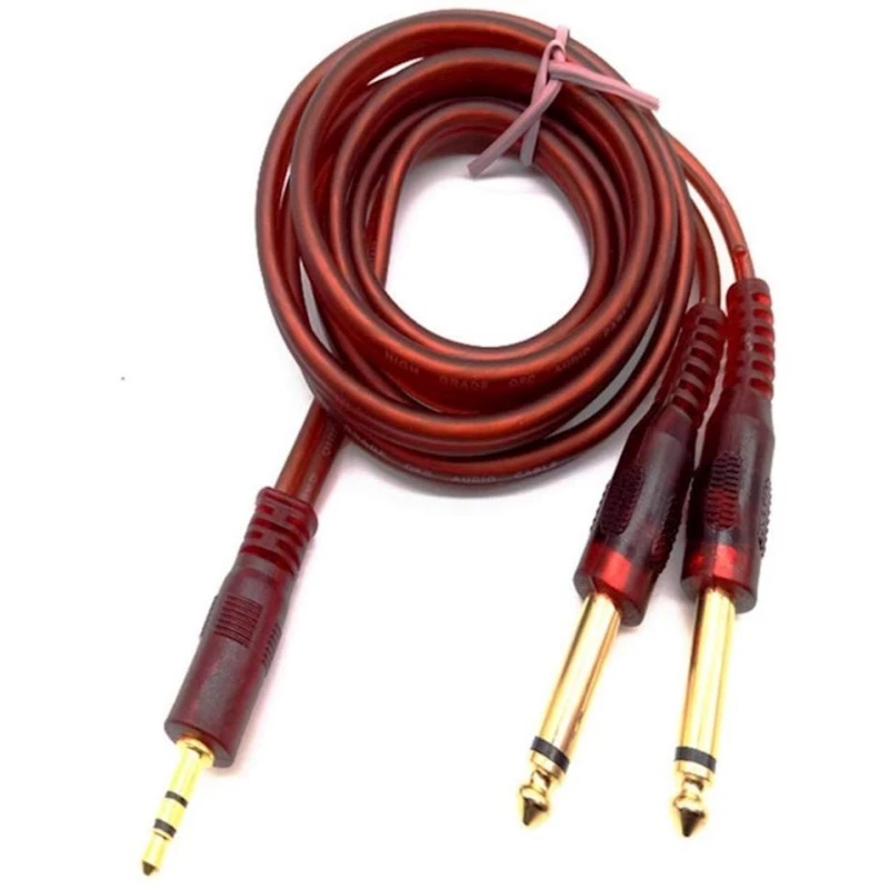 Audio kabel Leoie 3.5mm to 6.35mm Jack 1.5 m, Brown