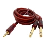 Audio kabel Leoie 3.5mm to 6.35mm Jack 1.5 m, Brown