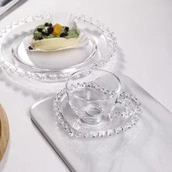 Чайная пара ezzy_1900, стекло, 4 чашки 85 мл + 4 блюдца в форме серца Чайная пара ezzy_1900, стекло, 4 чашки 85 мл + 4 блюдца в форме серца