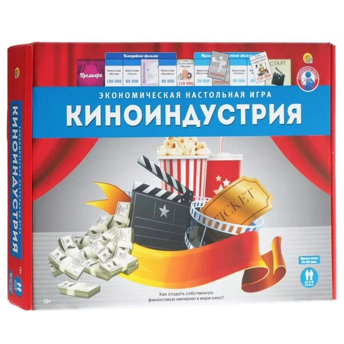Настольная игра Рыжий Кот Киноиндустрия, 2-8 игрока, 12+ лет