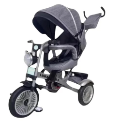 Детская коляска smil_1335, пластик, серая Детская коляска smil_1335, пластик, серая