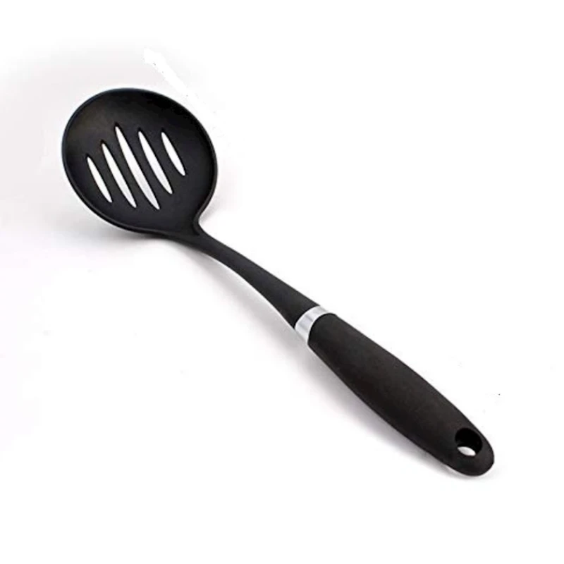 Шумовка HMSD_K551K силиконовая, черная, 33 см Шумовка HMSD_K551K силиконовая, черная, 33 см