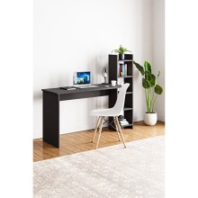 Yazı masası ev_12116180, laminat, boz, 120x45x120 sm