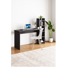 Yazı masası ev_12116180, laminat, boz, 120x45x120 sm