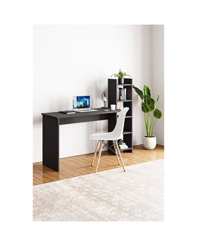 Yazı masası ev_12116180, laminat, boz, 120x45x120 sm