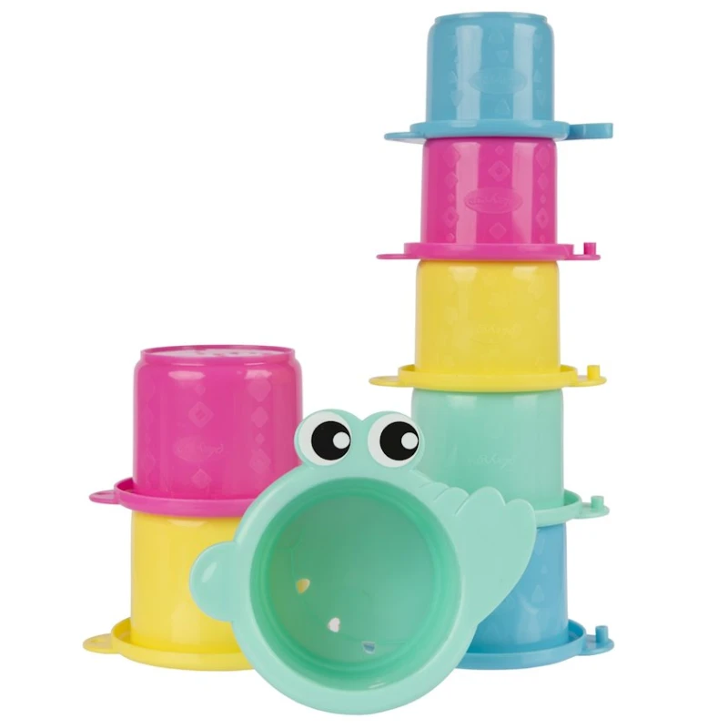 Hamam oyuncağı Playgro Croc Cups, rəngbərəng Hamam oyuncağı Playgro Croc Cups, rəngbərəng