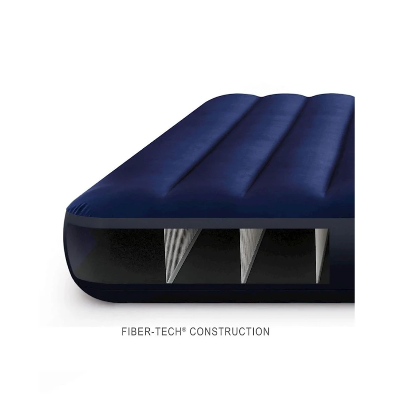 Надувной матрас Intex Classic Downy Airbed 64758, синий, 137x191x25 см Надувной матрас Intex Classic Downy Airbed 64758, синий, 137x191x25 см