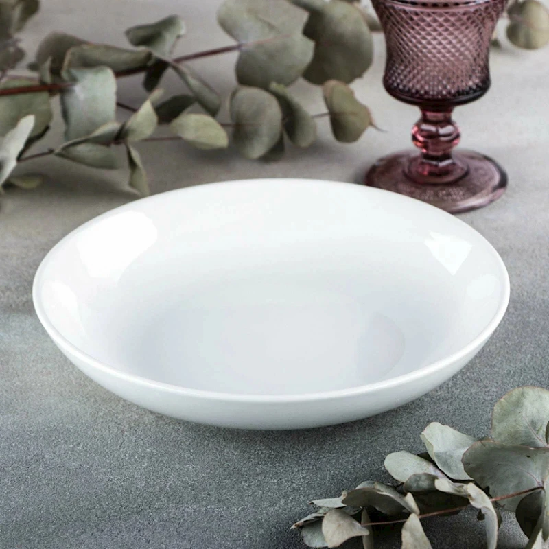 Тарелка глубокая Wilmax Olivia 991119/A, 30.5 см, фарфор, белая