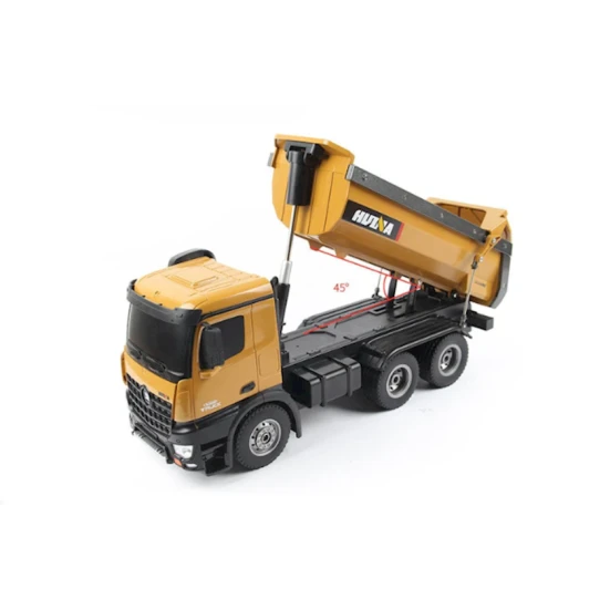 Радиоуправляемый самосвал Huina 1573, желтый, 61x19x24.2 см, 3+ лет