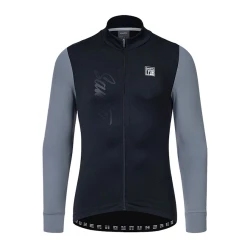 Велоджерси мужская Santic WM3C01157H, черная/серая, полиэстер/спандекс, размер L