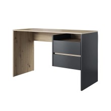 Yazı masası Ev Plus 12115871, LDSP, antrasit/qəhvəyi, 120x60x75 sm