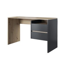 Yazı masası Ev Plus 12115871, LDSP, antrasit/qəhvəyi, 120x60x75 sm