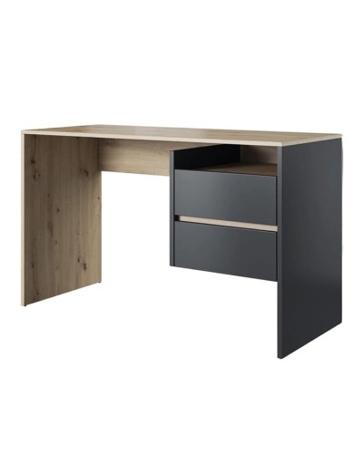 Yazı masası Ev Plus 12115871, LDSP, antrasit/qəhvəyi, 120x60x75 sm