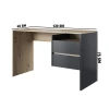 Письменный стол Ev Plus 12115871, ЛДСП, антрацит/коричневый, 120x60x75 см Письменный стол Ev Plus 12115871, ЛДСП, антрацит/коричневый, 120x60x75 см