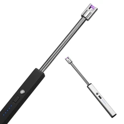 Кухонная зажигалка, цинковый сплав/алюминиевый сплав, черный/серебристый, 26.5x1.5 см Кухонная зажигалка, цинковый сплав/алюминиевый сплав, черный/серебристый, 26.5x1.5 см