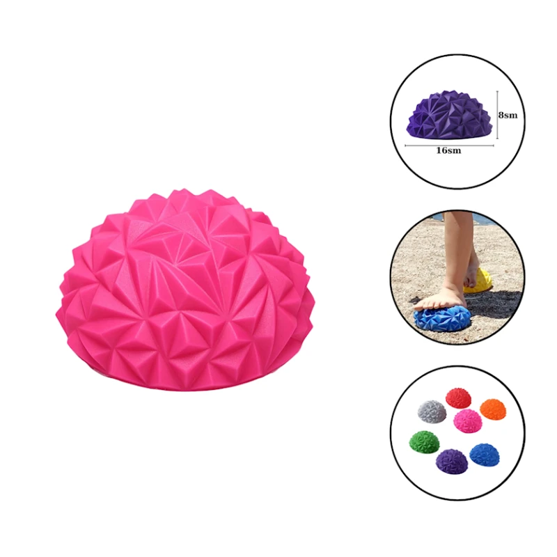 Yarıyumru massaj topu ayaqlar üçün Gymnic 1022 PVC, çəhrayı, 16 sm Yarıyumru massaj topu ayaqlar üçün Gymnic 1022 PVC, çəhrayı, 16 sm