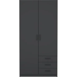 Шкаф Art Mebel Art-80-43, серый, 210х80х50 см