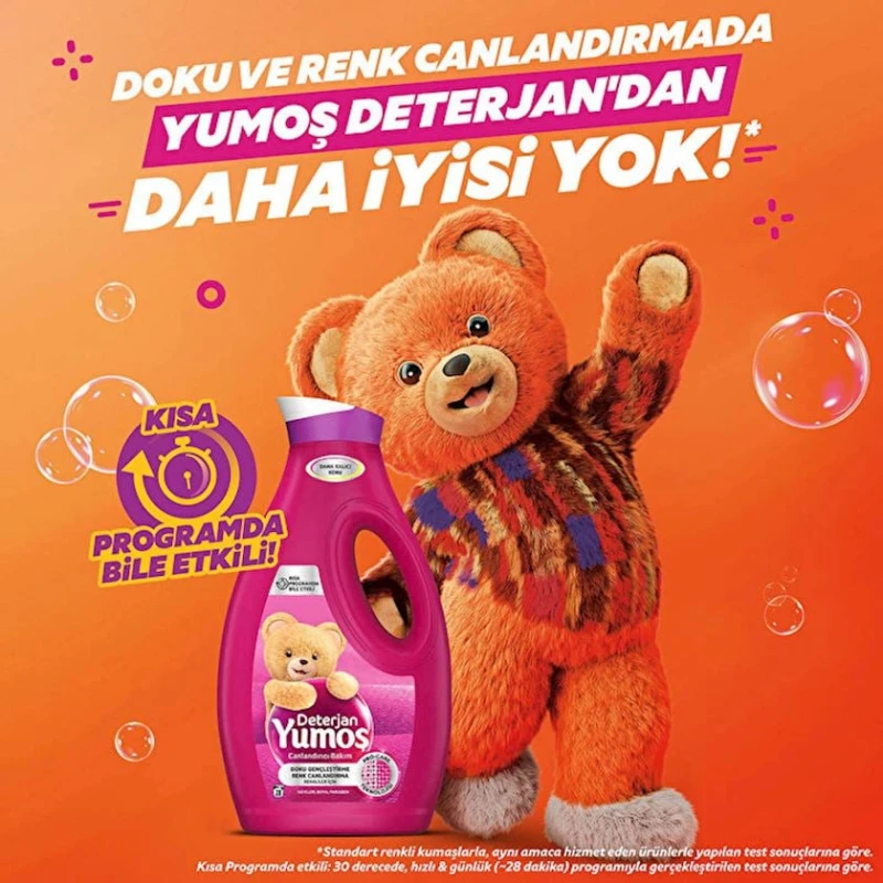 Жидкость для стирки Yumosh, для цветного белья, 1690 мл, 28 стирок