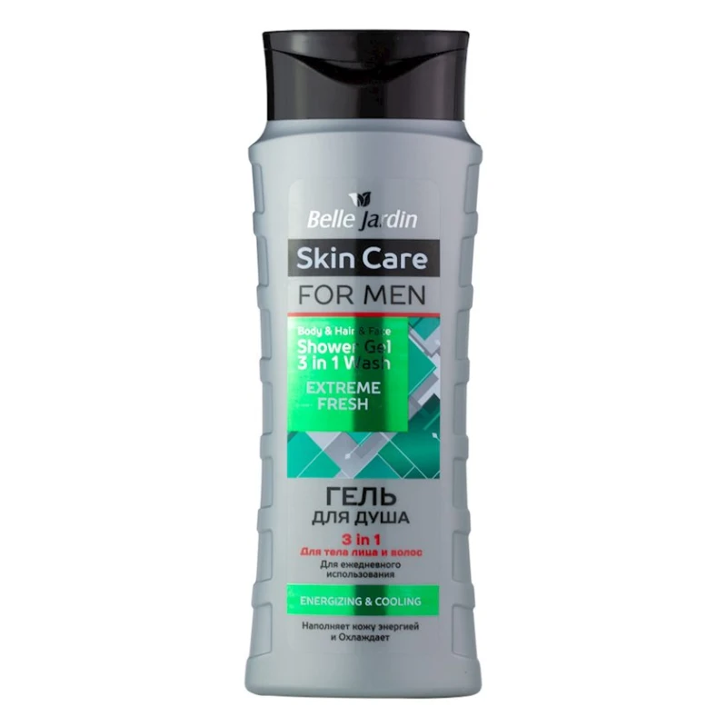 Gel-şampun 3ü-1-də Belle Jardin Skin Care For Men 420 ml Gel-şampun 3ü-1-də Belle Jardin Skin Care For Men 420 ml