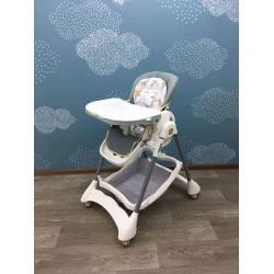 Стульчик для кормления Kidilo 571, серый/белый Стульчик для кормления Kidilo 571, серый/белый