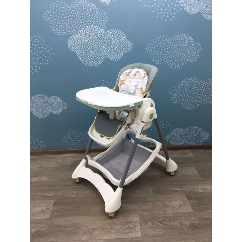 Стульчик для кормления Kidilo 571, серый/белый Стульчик для кормления Kidilo 571, серый/белый