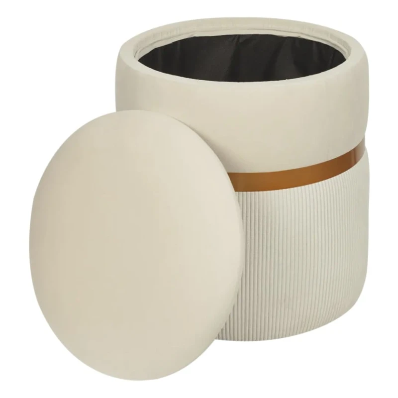 Пуфик 26, ткань, белый, 40x35x35 см Пуфик 26, ткань, белый, 40x35x35 см