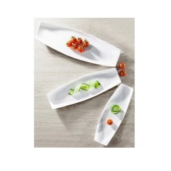 Блюдо сервировочное Wilmax WL-992622/A, прямоугольник, 30x10 см, фарфор, белый