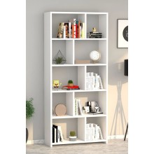 Stellaj Ev Plus 12115591, LDSP, ağ, 160x70x20 sm