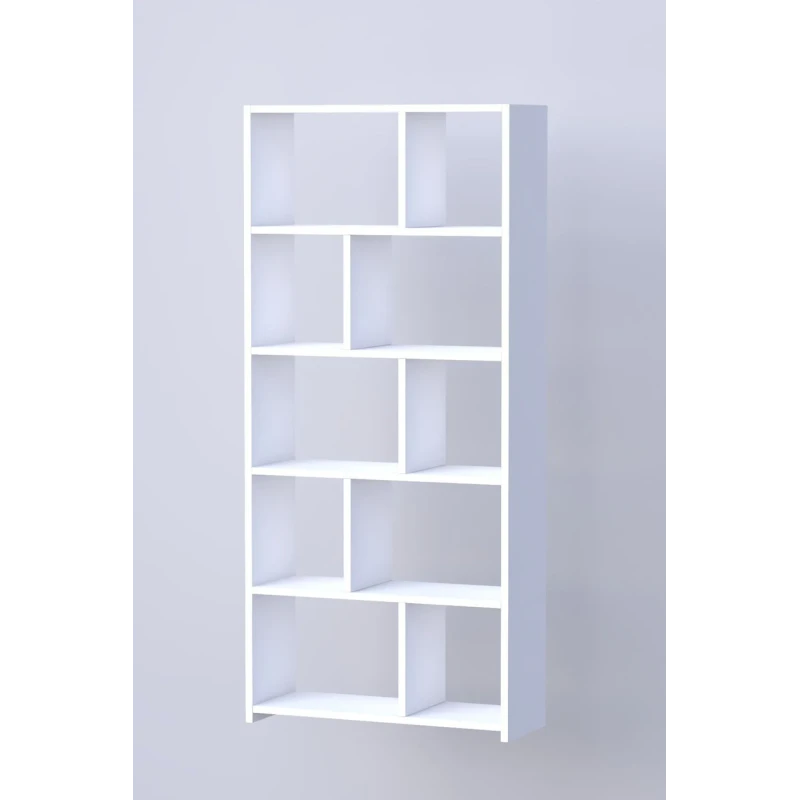 Стеллаж Ev Plus 12115591, ЛДСП, белый, 160x70x20 см