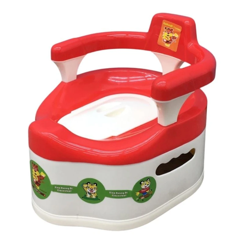 Горшок детский UM001001149, пластик, красный, 12+ месяцев Горшок детский UM001001149, пластик, красный, 12+ месяцев