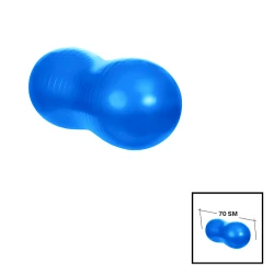 Фитбол Gymnic 202022000074 в форме груши, ПВХ, 70 см, голубой