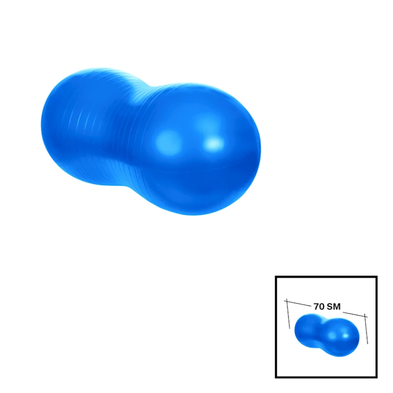 Фитбол Gymnic 202022000074 в форме груши, ПВХ, 70 см, голубой