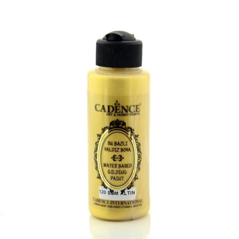 Краска-металлик Cadence Water Based Gilding Paint 120 Pure Gold 500 мл Краска-металлик Cadence Water Based Gilding Paint 120 Pure Gold 500 мл