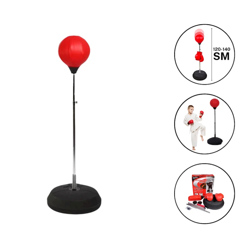 Боксерская груша 1616, красный/черный, 120-140 см