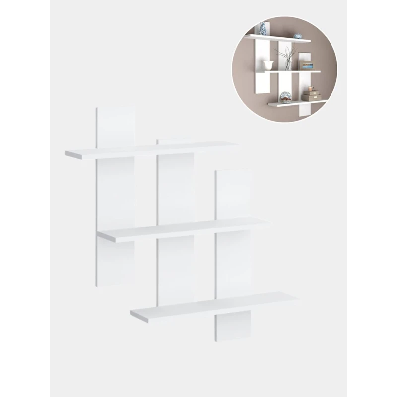 Полка Ev Plus Decoria 12115518, ЛДСП, белая, 60x82x87 см Полка Ev Plus Decoria 12115518, ЛДСП, белая, 60x82x87 см