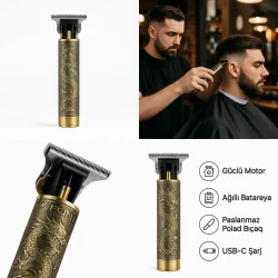 Беспроводная машинка для стрижки волос FONI Dragon Series Premium, комплект триммера Novatech_fonidragon