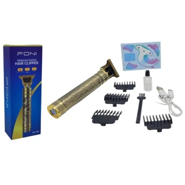 Беспроводная машинка для стрижки волос FONI Dragon Series Premium, комплект триммера Novatech_fonidragon